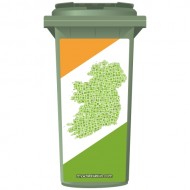 Map Of Ireland Wheelie Bin Sticker Panel